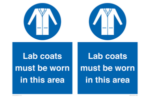 Lab coats must be worn in this area